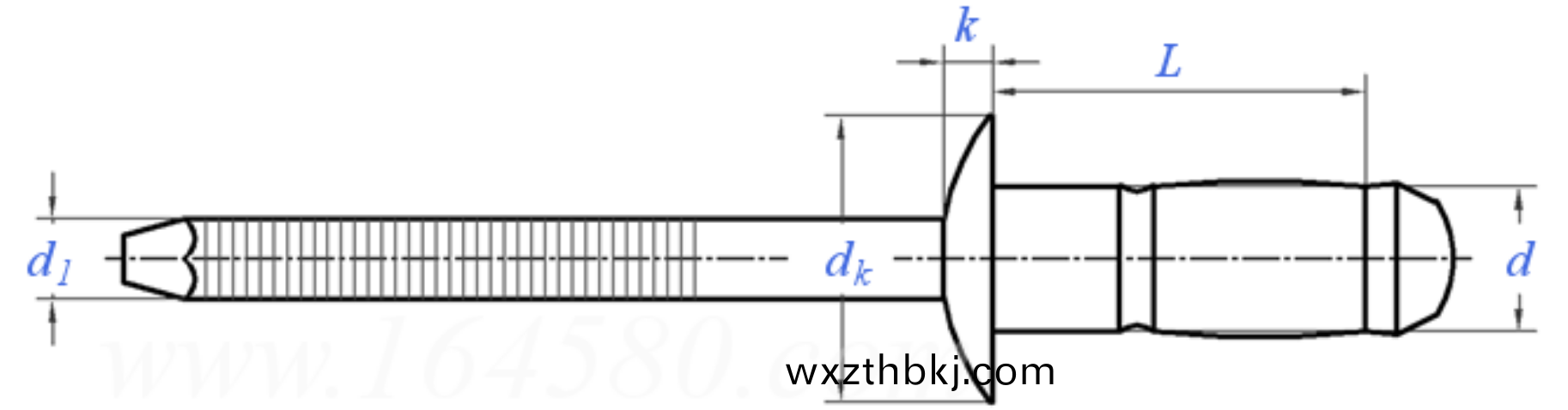 圓頭(tou)單皷(gu)拉釘