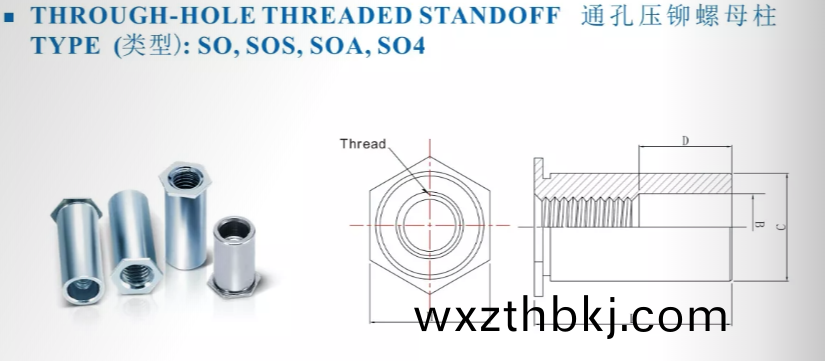 通孔壓(ya)鉚(liu)螺(luo)柱(zhu)