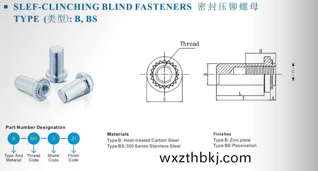 防水(shui)壓鉚(liu)螺(luo)母(mu)